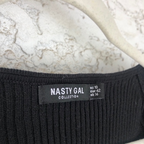 Sexy Open Neck Knit Bodysuit by Nasty Gal - Picture 4 of 8